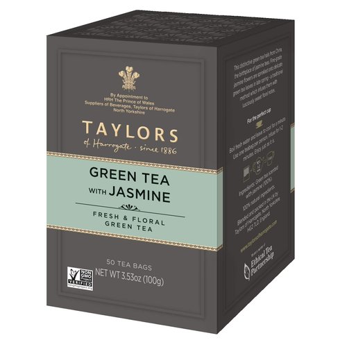 Taylors of Harrogate Green Tea with Jasmine, 50 Teabags (Pack of 6)