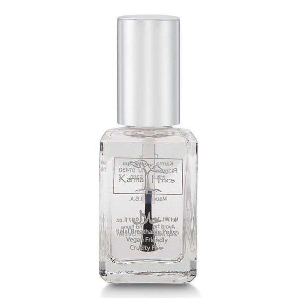 Karma Halal Certified Nail Polish- Truly Breathable Cruelty Free and Vegan - Oxygen Permeable Wudu Friendly Nail Enamel (Breathable Top Coat - ANASTASIA)