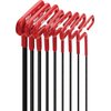 EKLIND 53168 Cushion Grip Hex T-Key allen wrench - 8pc set SAE Inch Sizes 3/32-1/4 (6In shaft)