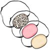3 Pieces Silk Eye Patch Elastic Lazy Eye Patch Adult Adjustable Single Eye Patch with Elastic Strap (Leopard, Champagne, Peach)