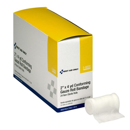 First Aid Only 5-6600 Stretch Gauze Bandage, 4-Yard Stretched Length x 2-Inch Width (Box of 24)
