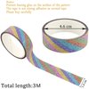 JANYUN 50 Rolls Glitter Washi Masking Tape Set,Great for Bullet Journal DIY Aesthetic Decor Scrapbooking Sticker Masking Paper Decoration Tape Adhesive Party School Supplies (Casual Style)