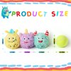 DKING 3Pack Squeaky Dog Balls,2 in1 Funny Puppy Ball Toys,Birthday Dog Toy for Small Medium Dogs (Monster Ball)