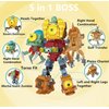 JHESAO 1 PCS Plants and Zombies Toys Assembly Action Figures PVZ Assemblable Toys Set 1 2 Series Great Gifts for Kids and Fans,Birthday and Christmas Party New