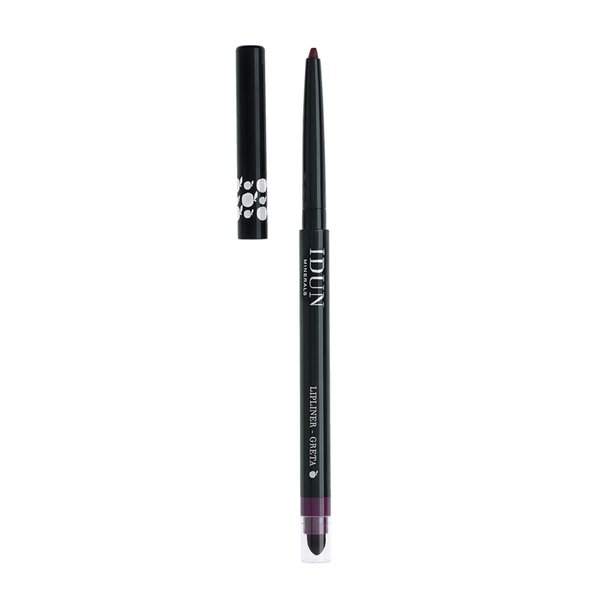 Idun Minerals - Lip Liner - Define Your Lips For A Perfectly Contoured Pout - Balanced Blend Of Emollients And Waxes - Creamy Texture And Smooth Silky Finish - Soft - Greta Bordeaux - 0.01 Oz