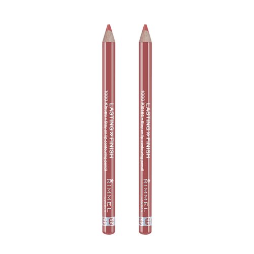 Rimmel, Lasting Finish 1000 Kisses Lip Liner, Blushing Nude 2 Count (Pack of 1)