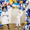 LovesTown 120PCS Space Party Balloon Garland, Universe Space Planets Party Decorations Kit UFO Rocket Astronaut Latex Balloons for Boys Kids Multi