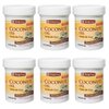 De la Cruz Coconut Oil - Expeller Pressed Coconut Oil for Skin and Hair - Natural Moisturizer for Skin and Hair - 2.2oz (6 Jars)