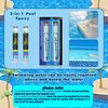 Underwater Pool Putty Epoxy - 2 Part Set, Quick Set for Spa, Hot Tub, & Pool Leak Repair - Bonds to Fiberglass, Concrete & More - 8 oz Total, Easy DIY Waterproof Sealant – Work Like Magic