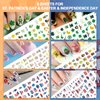 Whaline 18 Sheets All Holiday Nail Art Stickers Christmas Nail Decals All Season Fall Christmas Winter Valentine 4th of July Self-Adhesive Nail Decals for Xmas DIY Manicure Party Decor