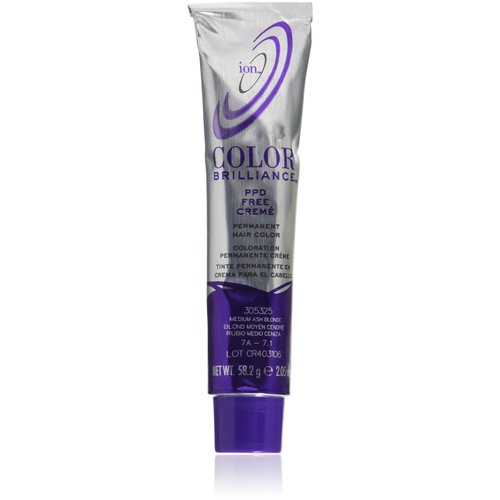 Ion 7A Medium Ash Blonde Permanent Creme Hair Color 7A Medium Ash Blonde