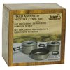 Texsport Black Ice The Scouter 5 pc Hard Anodized Camping Cookware Outdoor Cook Set with Storage Bag , Small