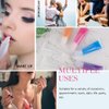 AMORIX 50PCS 15ml Lip Gloss Tubes Clear Lip Gloss Containers Empty Cosmetic Squeeze Tubes for DIY Lip Gloss + Syringes Labels Lip Balm Tubes DIY Lip Gloss Base