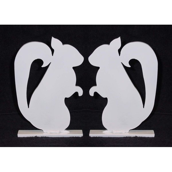 Magnum Target Steel Shooting Targets - 1/4" Mild Steel .22LR/S.B. Pistol and Rifle Squirrel Silhouette Knockovers 2pc