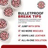 Bulletproof Break Tips - Polymer Break & Jump Tip | Professional Pool Cue Tips & Pool Stick Accessories | Billiards Accessories for Adults & Pool Players | Comes with Patch & Sticker! 13mm, 1 Count