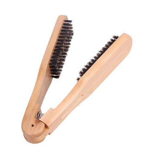 ROSENICE Hair Straightening Brush V-Shaped Hair Brush Hair Straightener Comb