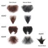 viviaBella Fake Private Hair Handmade Biniki Synthetic Hair Body Hair Adding Hair Volume (Style1, Natural Black)