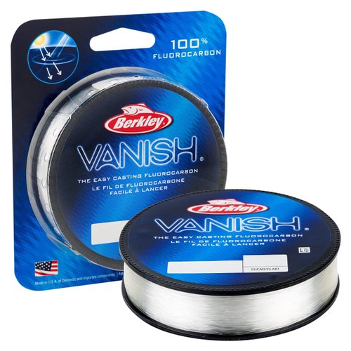Berkley Vanish®, Clear, 6lb | 2.7kg, 250yd | 228m Fluorocarbon Fishing Line, Suitable for Saltwater and Freshwater Environments