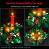 LED Lighting Kit Compatible with Lego Christmas Table Decoration Building Kit 40743, Creative Light Compatible with Lego 40743 Set (Lights Only, No Lego Models)