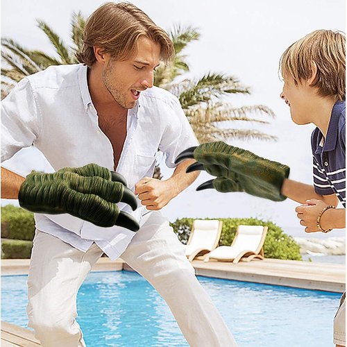 Liberty Imports 2 Pack: Dinosaur Claws Toys Oversized Dino Velociraptor Rubber Realistic Jurassic Claws for Kids Cosplay Roleplay Costume Accessories