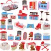 Beverly Hills Doll Collection Dollhouse Accessories Furniture and Accessory Set, All in one Bedroom, Kitchen, Laundry Room, and Bathroom 46 Piece Mega Set in a Storage Container