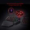 Redragon K585 DITI One-Handed RGB Mechanical Gaming Keyboard, 42 Keys Type-C Professional Gaming Keypad w/Upgraded Hot-Swappable Socket, 7 Onboard Macro Keys & Detachable Wrist Rest