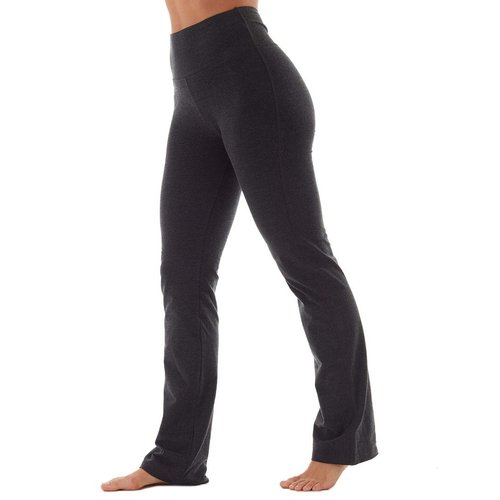 Bally Total Fitness Women's The Legacy Tummy Control Pant, Heather Charcoal, Medium