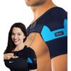 Shoulder Brace for Women and Men - Support for Torn Rotator Cuff, AC Joint Pain Relief and Dislocated Shoulder. Compression Sleeve, Arm Immobilizer Wrap, Stability Strap + Free Extension, Left-Right.