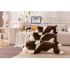 Rniuc Plush Dog Big Doll Cute Cartoon Soft Dog Big Pillow Long Throw Sleeping Pillow Doll Toy Pillow Plush Puppy Brown 17.7in/45cm