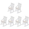 ibasenice 6 pcs Funiture Model Mini Decoration, for Accessory Wooden Small :Simulation Chair Dolls Rocking Scene House Decor Miniature Furniture Accessories Dollhouse
