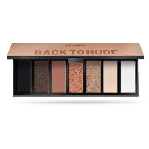 Pupa Milano Make Up Stories Eyeshadow Palette 001 Back To Nude - 7-Shade Shadow Collection with Matte, Satin, and Metallic Color Options - High Pigment Formula - Soft, Blendable Texture - 0.469 oz