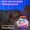 Jumlys Light Up Unicorn Terrarium Kit for Girls, Unicorn Toys for Kids Ages 4, 5, 6, 7, 8-12 Years Old, DIY Unicorn Art and Crafts Kit, Ideal Christmas, Birthday Gifts for Kids 4-6, 6-8, 8-12