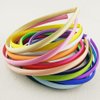 Hixixi 20pcs pack Girls/Women Diy Satin Fabric Covered Ribbon Headbands Hairband (20pcs)