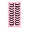 False Eyelashes 8mm Faux 3D Lashes Natural Look Fluffy Lashes Pack by Kanviensl, 10 Pairs
