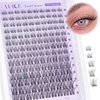 Wispy Lash Clusters Invisible Band Natural Lash Extensions Waterproof 8-16mm Cluster Eyelash Extension D Curl DIY Individual Cluster Lashes by ALICE