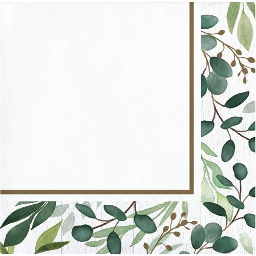 Creative Converting Eucalyptus Beverage Napkins, 16 ct
