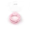 La Tartelette 2.4 cm Elastic Bands Hair Ties Children Rubber hair headbands - 50 Pcs (Light Pink)
