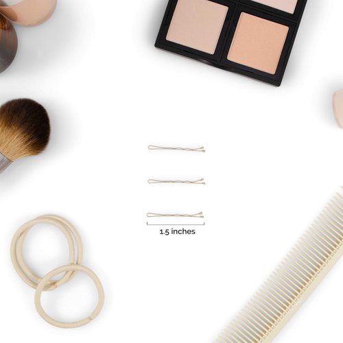 Heliums Mini Bobby Pins - Light Ash Blonde - 40 Pack, 1.5 Inch Small Hair Pins For Thin Hair & Kids