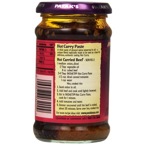 Pataks Curry Paste Extra Hot (10 oz)