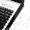 Eyelash Extensions 0.10 D Curl Natural Faux Mink Eyelash Extensions Individual Lashes Extension 13mm Tray Salon Use by EYEMEI