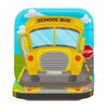 Blue Orchards School Bus Dessert Plates (Pack of 20) - School Bus Party Supplies, School Bus Birthday Plates, School Graduation Decorations, Transportation Party