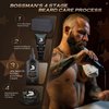 Bossman Beard Oil Jelly (4oz) - Beard Growth Softener, Moisturizer Lotion Gel with Natural Ingredients - Beard Growing Product (Stagecoach Scent)