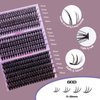 Ocean Pearl Lash Clusters 320PCS 11-20mm Lash Extension Kit 30D+40D+60D Eyelash Extension Kit Individual Lashes Thick Eyelash Clusters Lashes Clusters with Eyelashes Bond+Seal+Adhesive+Tweezer-60D