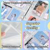 RIO Direct A5 KPOP Photocard Binder 200 Pockets - KPOP Photocard Holder Book 25 Sleeves - Clear 6 Ring KPOP Photo Card Binder - Photo Album for Mini Camera Polaroid Photo - Pocket Size 2.6×4.0’’