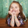 Cheerland Mermaid Temporary Tattoo Stickers for Under The Sea Mermaid Birthday Party and Sea Themed Celebrations Beach Picnic Baby Shower Girls Removable Tattoos Party Supplies Decoration 108 pcs