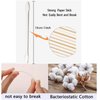 800 Pieces Cotton Swabs, Double Precision Tips with Paper Stick, 4 Packs, 200 Pieces 1 Pack (Double-Pointed Shape)