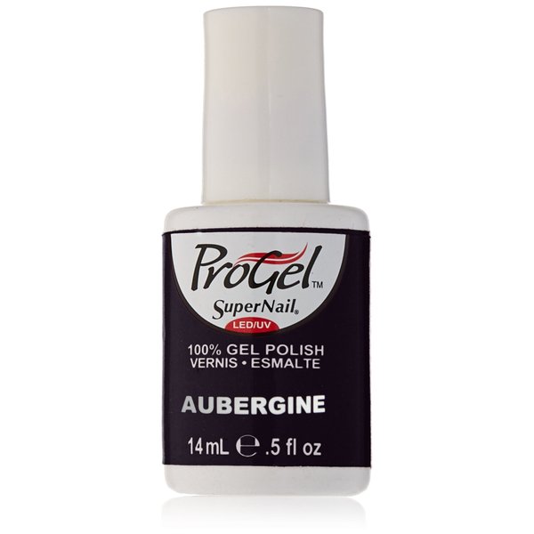 Supernail Gel Polish for Nails, Aubergine Creme, 0.5 Fluid Ounce