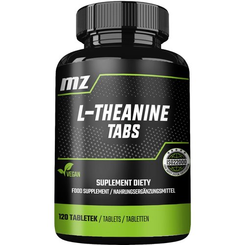 L-Theanine 200 mg - 120 Vegan Tablets - 4 Months Supply - Amino Acid Supplement for Daily Mental Calm and Clarity - by MZ