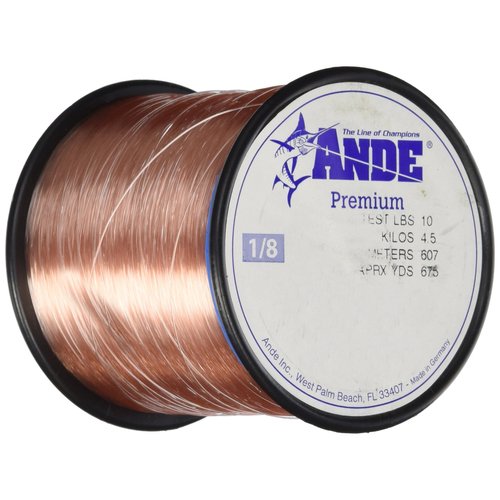 Ande Premium Monofilament Line with 10-Pound Test, Pink, 0.125-Pound Spool (675-Yard)