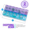 MEDca Weekly Pill Organizer, Twice-a-Day, Pack of 2